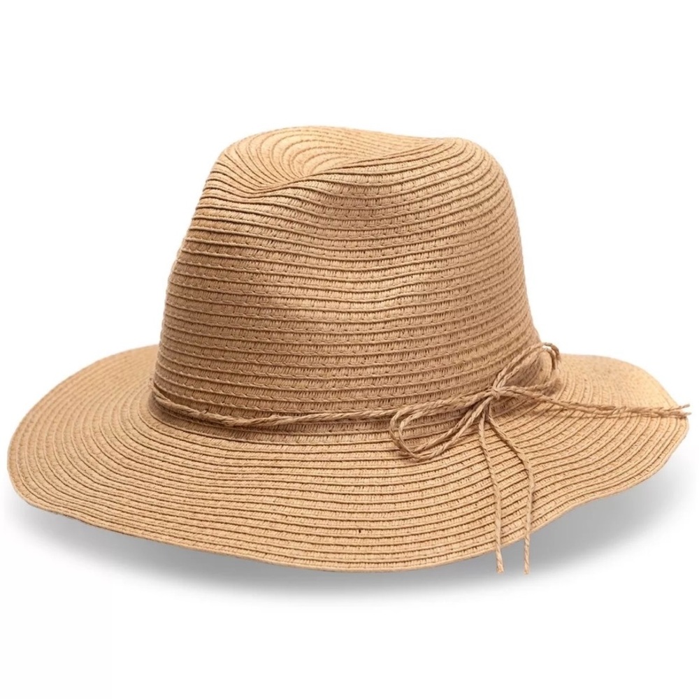 Style & Co Women's Basic Straw Panama Hat One Size Tan 012402